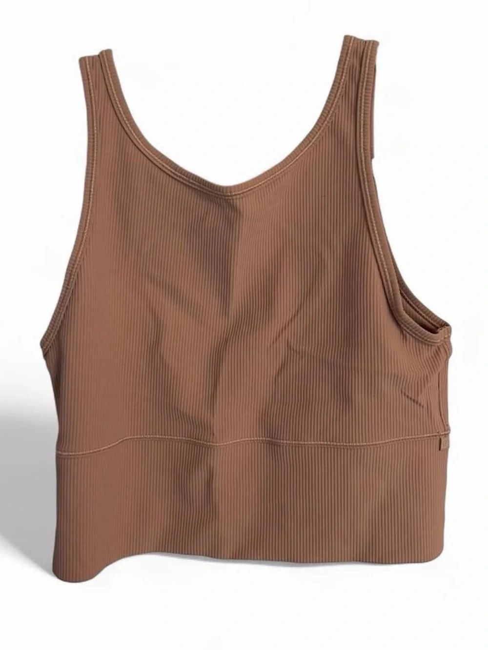lululemon athletica Ribbed Cropped Tank in Beige